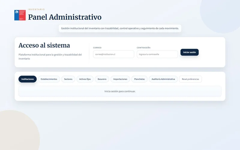 Captura del proyecto InventaCore